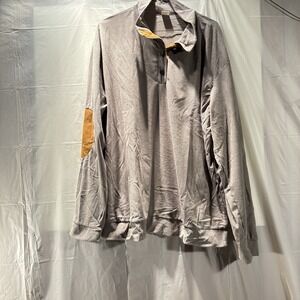 Long Sleeve Shirt Corduroy Tan Elbow Patch XL Hengsheng Jeans Four Button